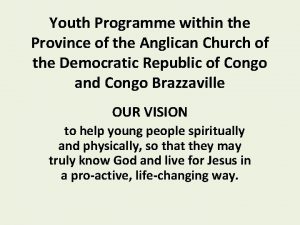 Youth Programme within the Province of the Anglican