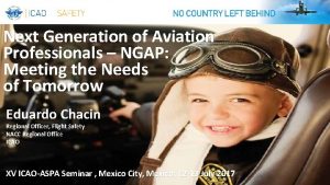Next Generation of Aviation Professionals NGAP Meeting the