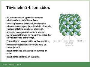 Miksi atomit pyrkivät oktettiin