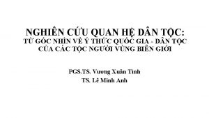 NGHIN CU QUAN H D N TC T