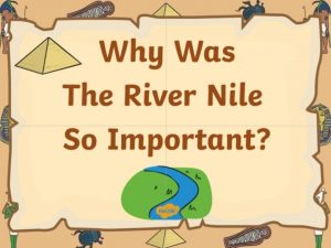The River Nile runs through Egypt Most people