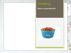 Voeding Basis en paraveterinair Voeding Deze les Energie