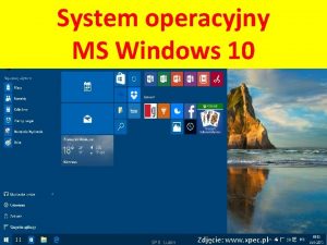System operacyjny MS Windows 10 SP 8 Lubin