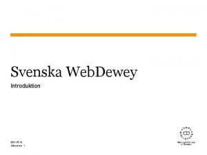 Svenska Web Dewey Introduktion 2021 06 10 Sidnummer
