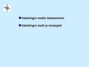 Hotellingin malli