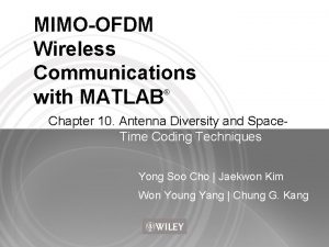 MIMOOFDM Wireless Communications with MATLAB Chapter 10 Antenna