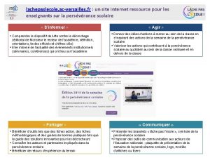 lachepaslecole acversailles fr un site internet ressource pour