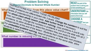 Problem Solving INST Round RUC Decimals to Nearest