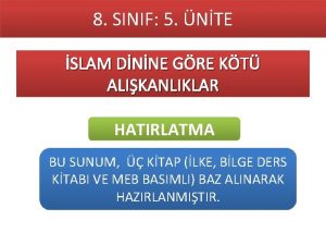 8 SINIF 5 NTE SLAM DNNE GRE KT