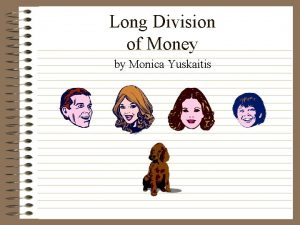 Long division with money