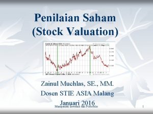 Penilaian Saham Stock Valuation Zainul Muchlas SE MM