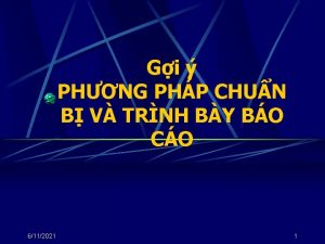 Gi PHNG PHP CHUN B V TRNH BY