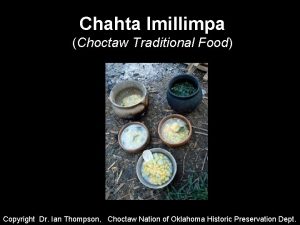 Traditional choctaw food