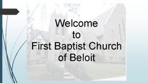 First baptist church beloit wi