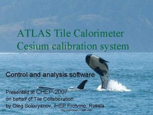 ATLAS Tile Calorimeter Cesium calibration system Control and