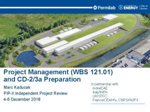 Project Management WBS 121 01 and CD23 a