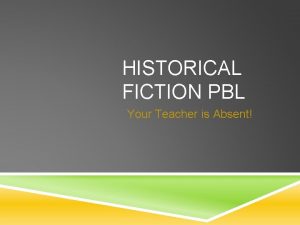 Characteristics of historical fiction