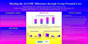 Meeting the ACGME Milestones through Group Prenatal Care