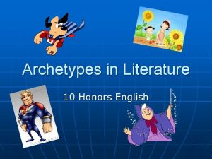Definition of archetypes in literature