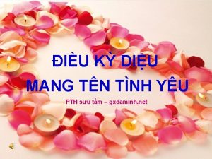 IU K DIU MANG TN TNH YU PTH