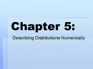 Lesson 2 describing the center of a distribution