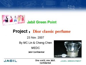 Jabil Green Point Project Dior classic perfume 23