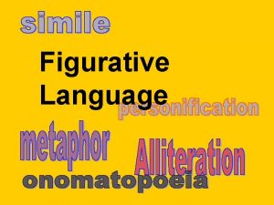 Figurative Language Figurative Language Figurative language is language