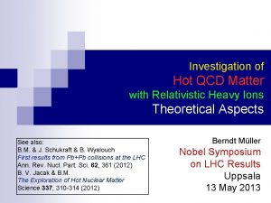 Investigation of Hot QCD Matter with Relativistic Heavy