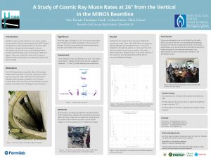 A Study of Cosmic Ray Muon Rates at