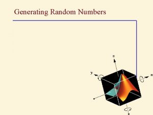 Generating Random Numbers Mean Variance Standard Deviation Mean
