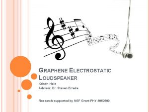 Electrostatic graphene loudspeaker