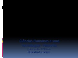 Cincias Humanas e suas Tecnologias Filosofia Ensino Mdio