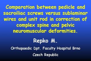 Comparation between pedicle and sacroiliac screws versus sublaminar