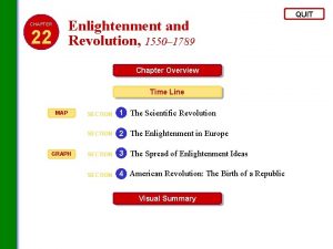 Enlightenment and Revolution 1550 1789 CHAPTER 22 Chapter