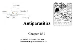 Antiparasitics Chapter 15 1 Dr Dipa Brahmbhatt VMD