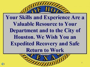 Your Skills and Experience Are a Valuable Resource