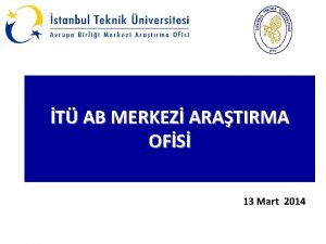 T AB MERKEZ ARATIRMA OFS 13 Mart 2014