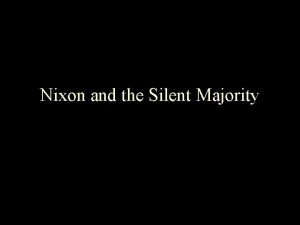 Nixon and the Silent Majority Expand lecture to