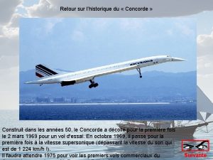 Retour sur lhistorique du Concorde Construit dans les