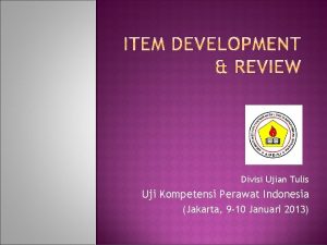 Divisi Ujian Tulis Uji Kompetensi Perawat Indonesia Jakarta