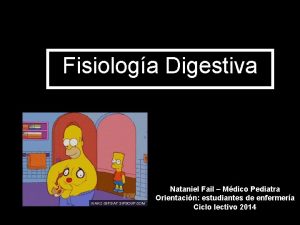 Fisiologa Digestiva Nataniel Fail Mdico Pediatra Orientacin estudiantes