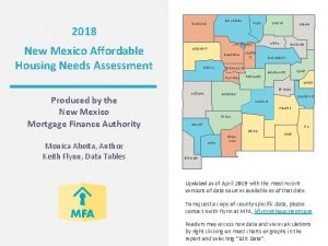 2018 New Mexico Affordable Housing Needs Assessment RIO
