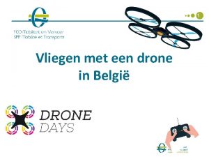 1 Vliegen met een drone in Belgi Introductie