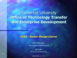 Vanderbilt technology transfer