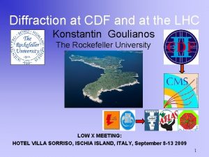 Diffraction at CDF and at the LHC Konstantin