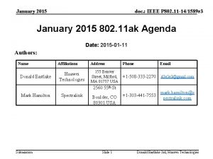 January 2015 doc IEEE P 802 11 141589