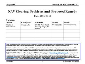 May 2006 doc IEEE 802 11 060632 r