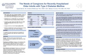 The Needs of Caregivers for Recently Hospitalized Older