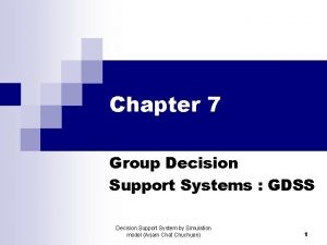 Components of group decision support system