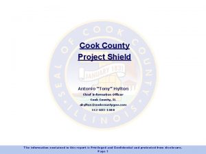 Cook County Project Shield Antonio Tony Hylton Chief